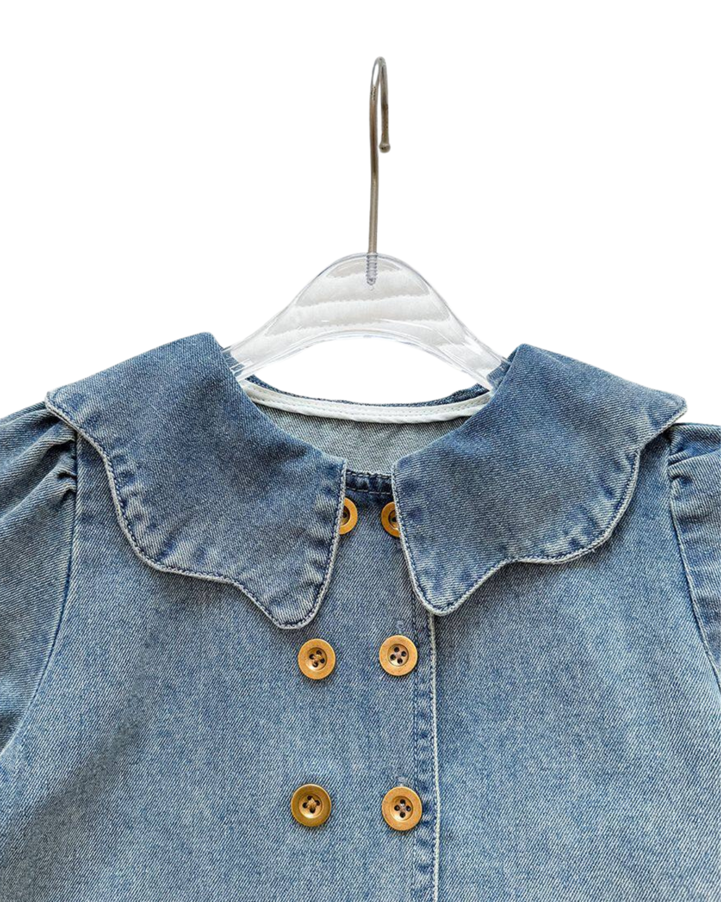 Button-Down Shirt & Skirt Denim Girl's Set