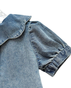 Button-Down Shirt & Skirt Denim Girl's Set