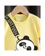 Cheerful Panda Cotton Boy's Pyjamas