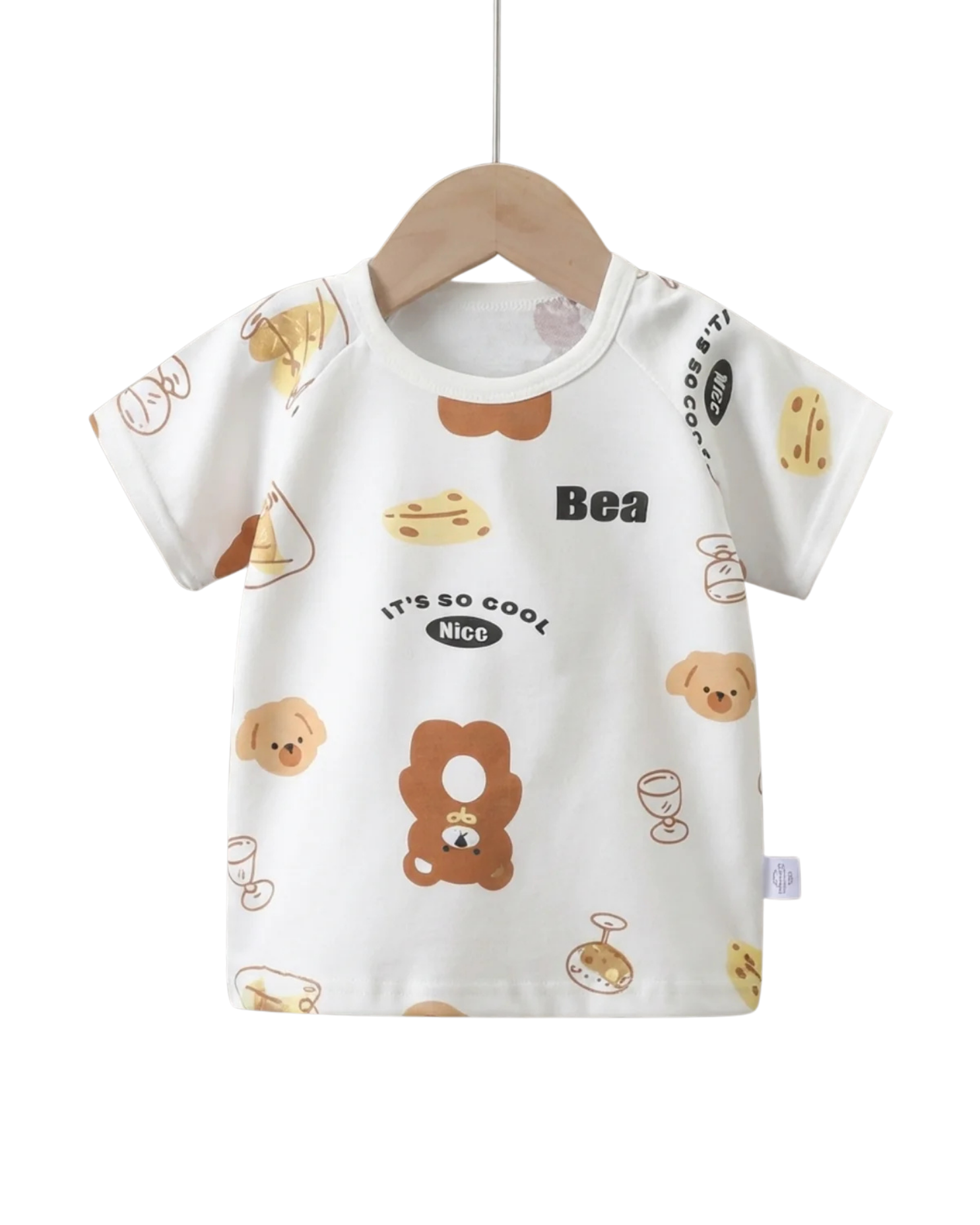 Cozy Cartoon Bear Summer Boy's Pyjamas