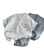 Premium Graphic Tee & Denim Shorts Boy's Set