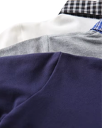 Signature Plaid-Collar Polo Boys T-Shirt
