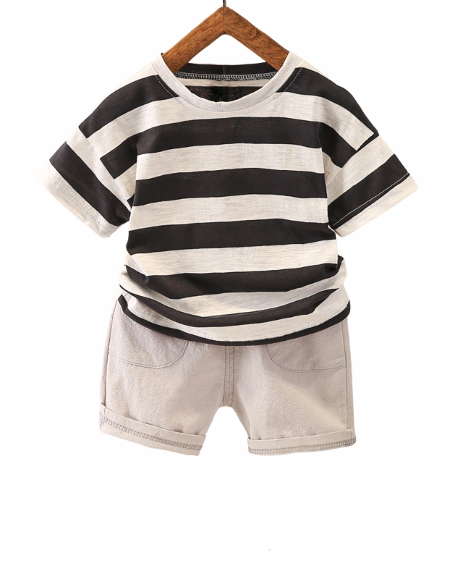 Classic Striped Casual Boy's Set