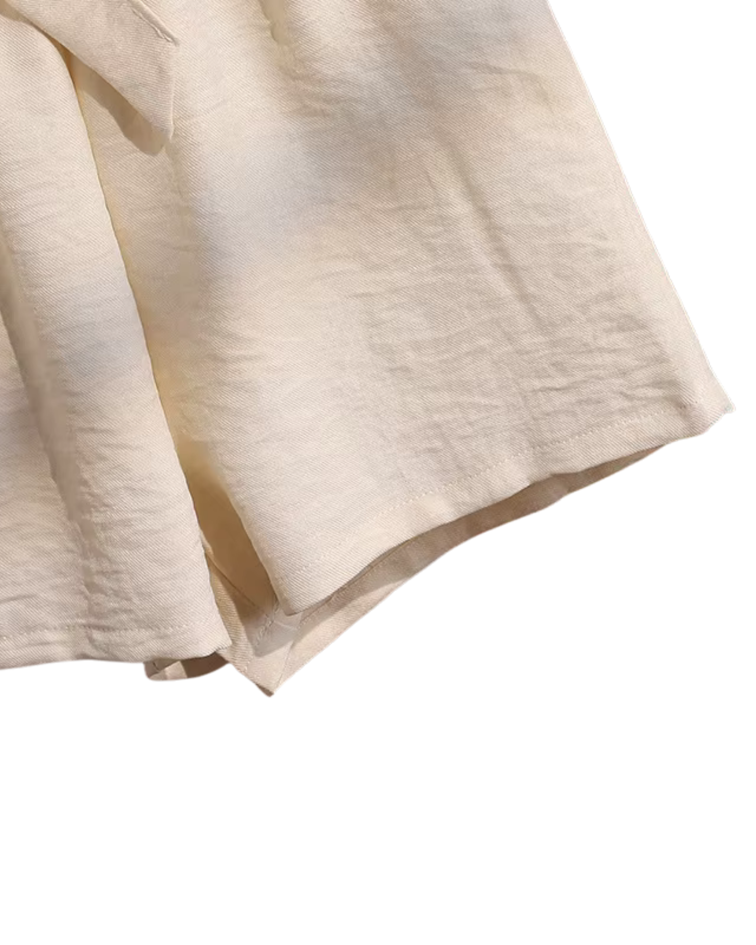 Elegant Beige Crop Top & Bow-Tie Shorts Girl's Set