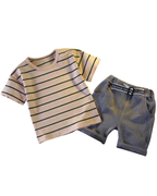 Casual Tee & Comfort-Fit Shorts Boy's Set