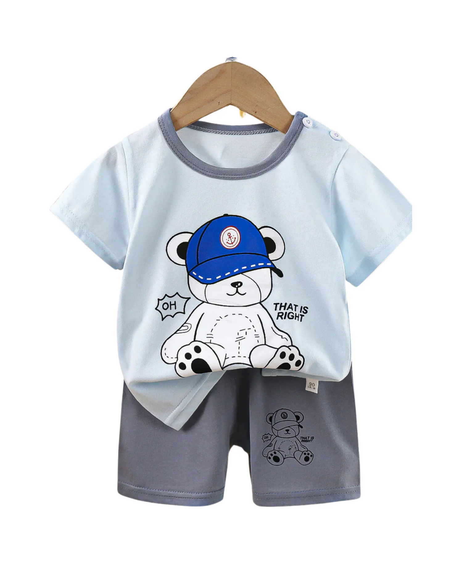 Playful Bear Graphic Boy's Pyjamas