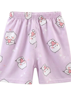 Meow Heart Graphic Summer Girl's Pyjamas