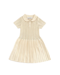 Premium Soft Cotton Pleated Polo Dress
