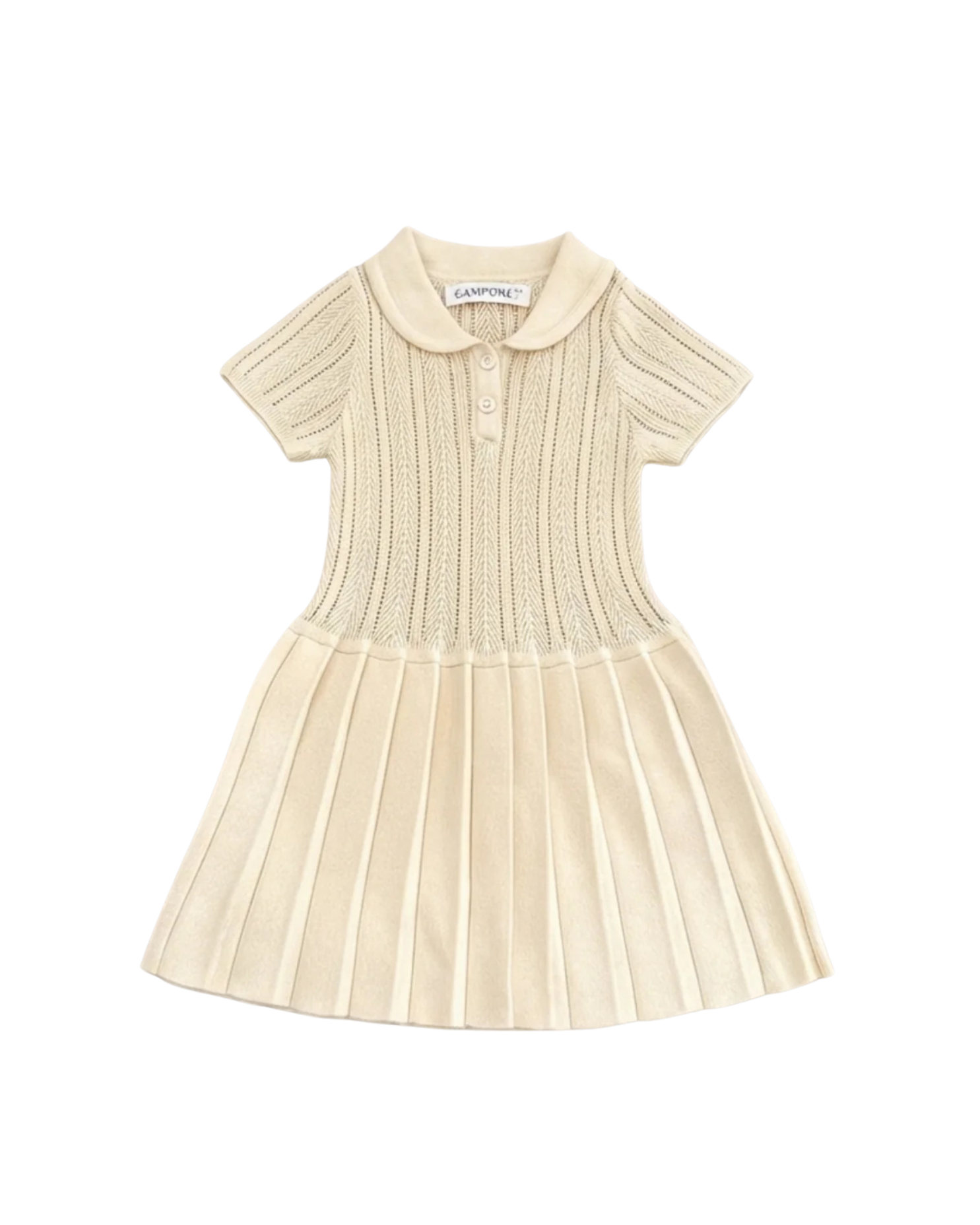 Premium Soft Cotton Pleated Polo Dress