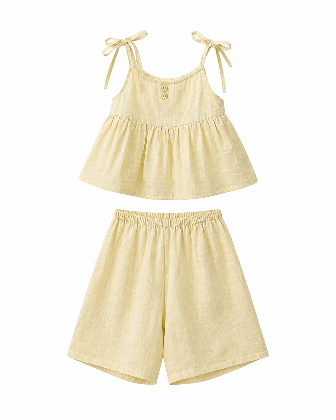 Floral Elegance Summer Girl's Set
