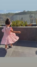 Little Sunshine Tiered Flutter-Sleeve Dress