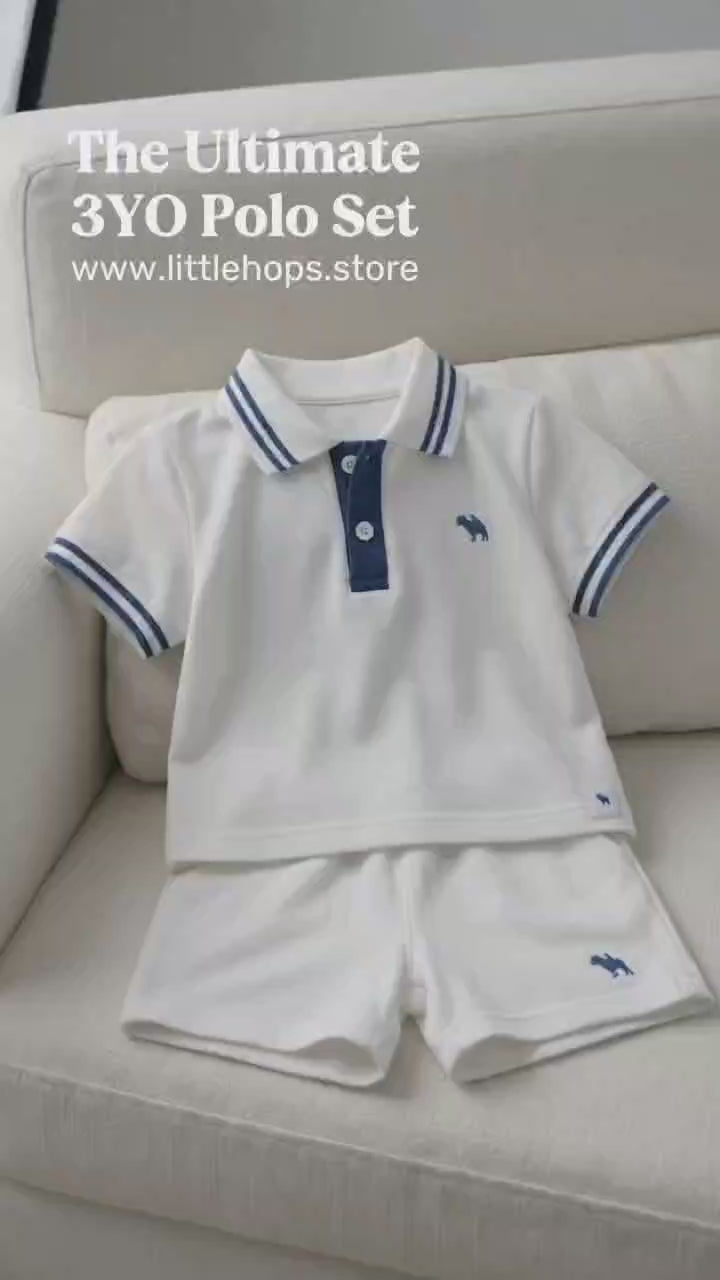 Premium Summer Polo & Shorts Sport Boy's Set