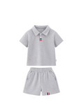 Contrast-Trim Polo Shirt & Shorts Boy's Set