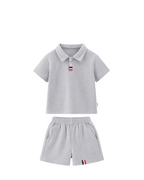 Contrast-Trim Polo Shirt & Shorts Boy's Set