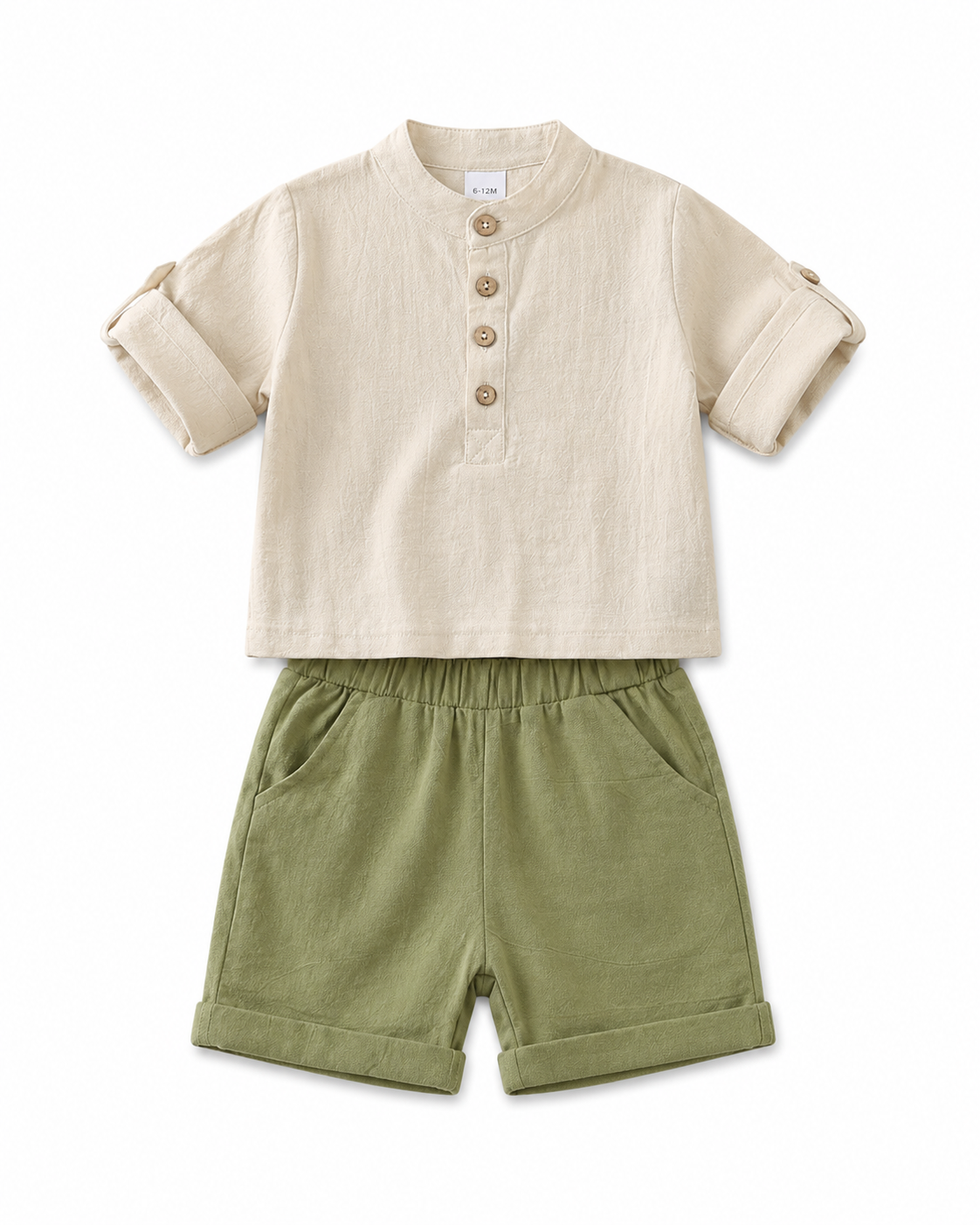 Blend Button-Up Shirt & Shorts Boy's Set