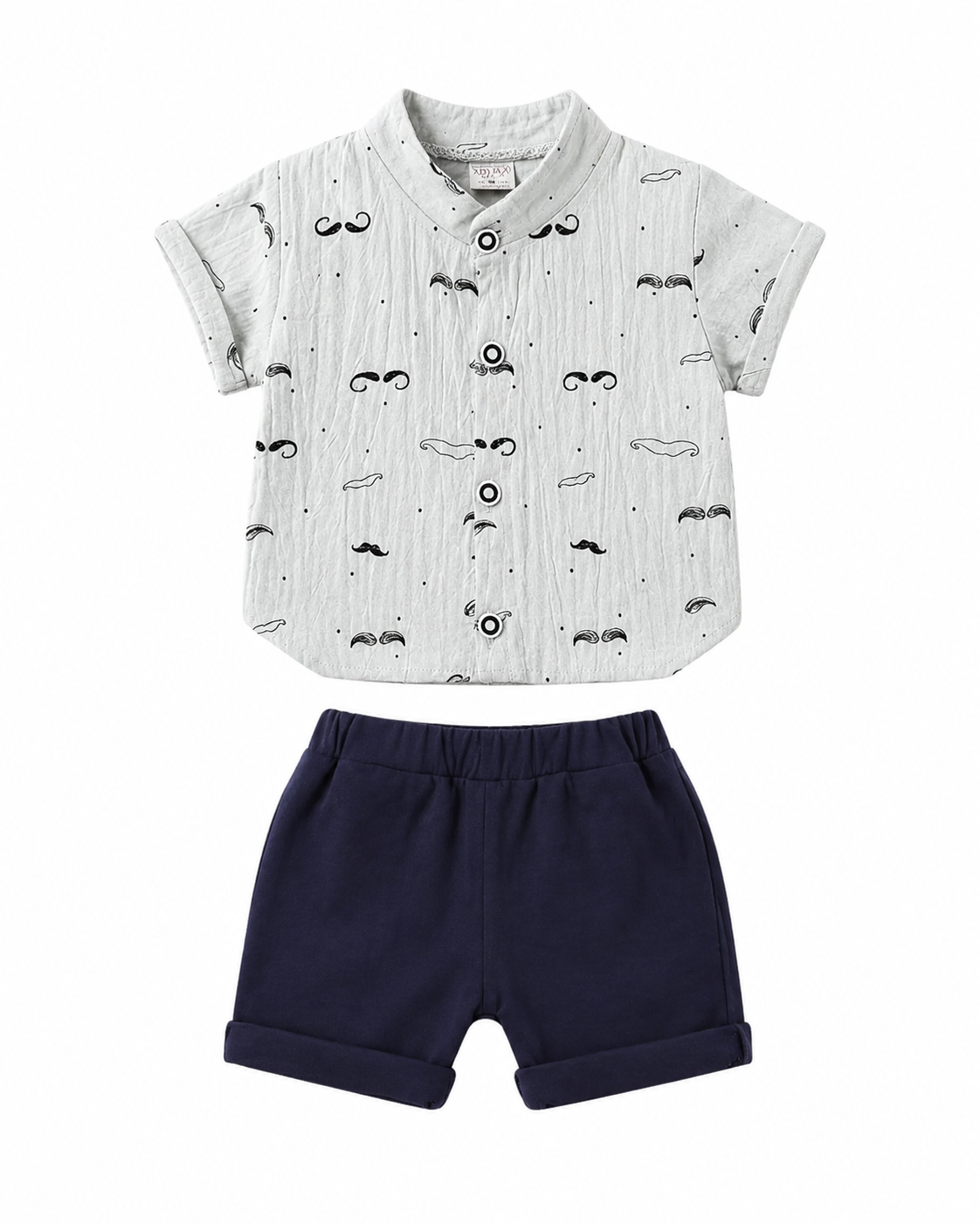 Gentleman Mustache Print Boy's Set
