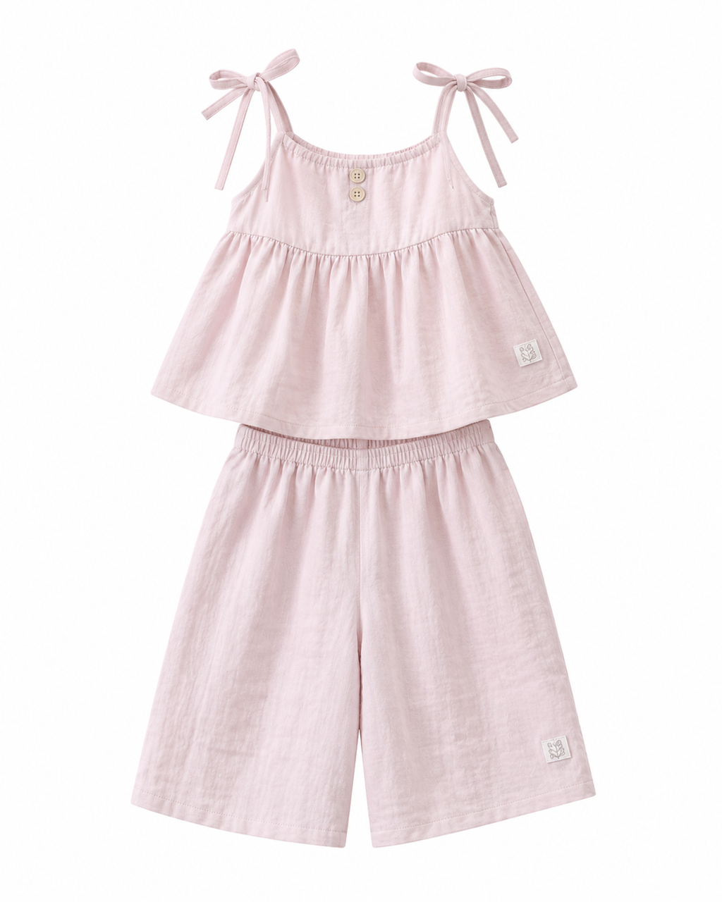 Floral Elegance Summer Girl's Set