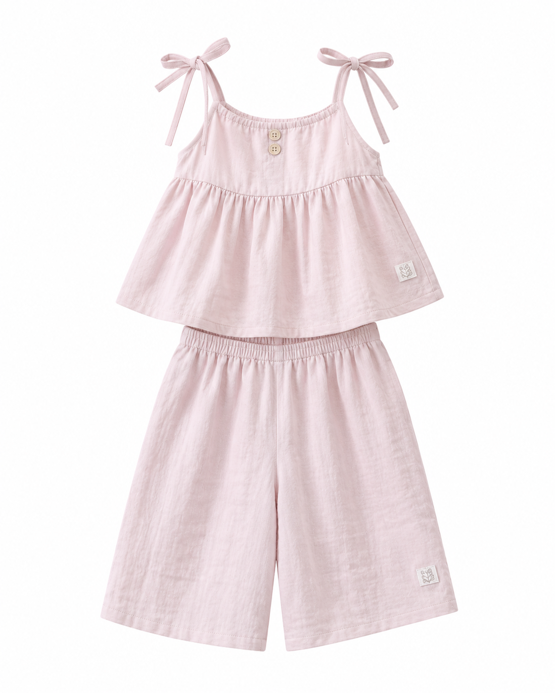 Floral Elegance Summer Girl's Set